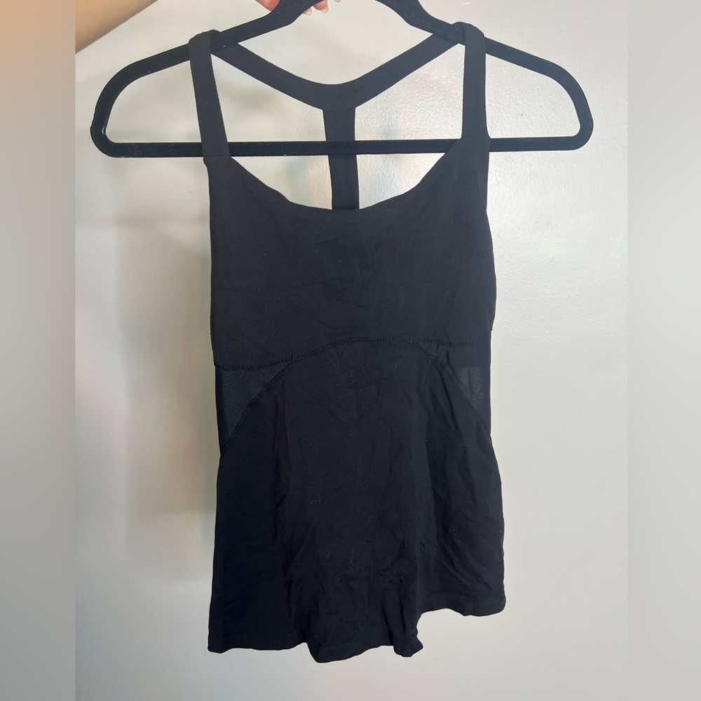 Black Yoga Top with built in bra